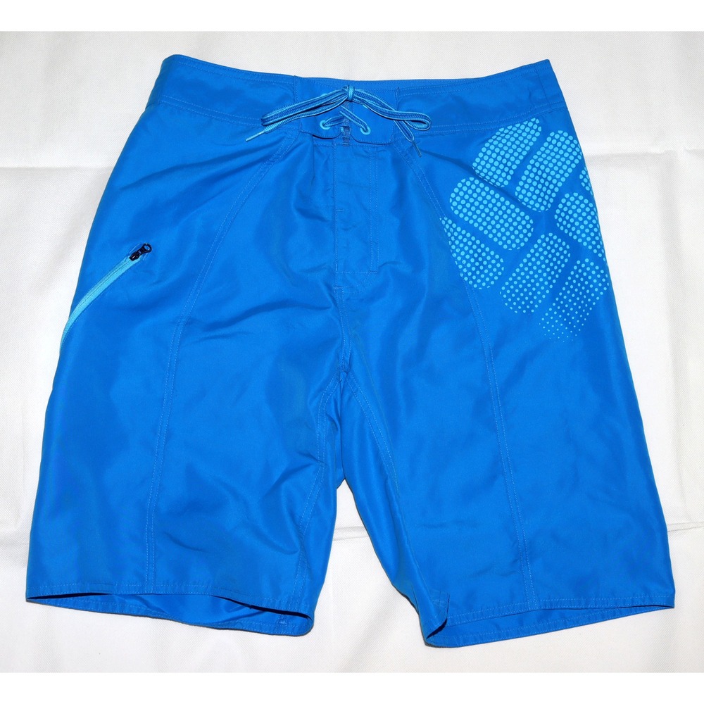 Columbia‎ "Wake Rider" Omni-Shield UPF30 Men's Logo Shorts Boardshorts Size 34